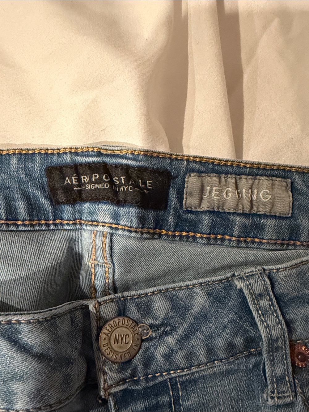 Tall Light Wash Women’s Skinny Jeans - Blue - Picture 2 of 3